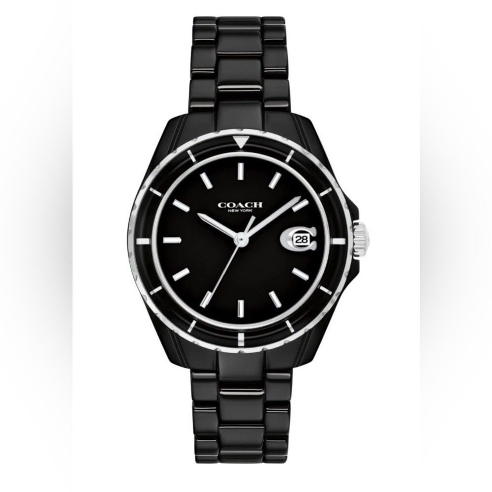New Coach Preston Women's Black Dial 32mm Ceramic Watch 14503805